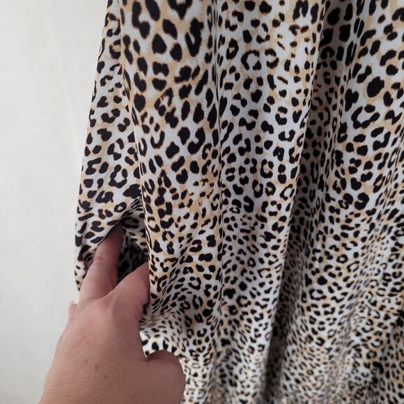 Chicos Zenergy cheetah print UPF bungee dress Size XL Travel Active Casual - Picture 10 of 15